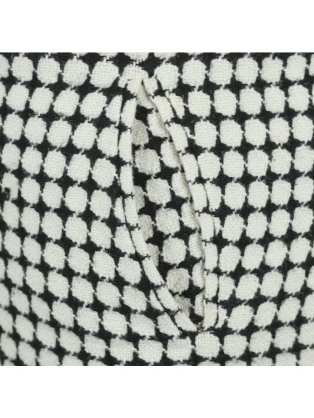 Ann Taylor LOFT Women's Size 2 Petite Black & White Polka Dot Mini Pencil Skirt